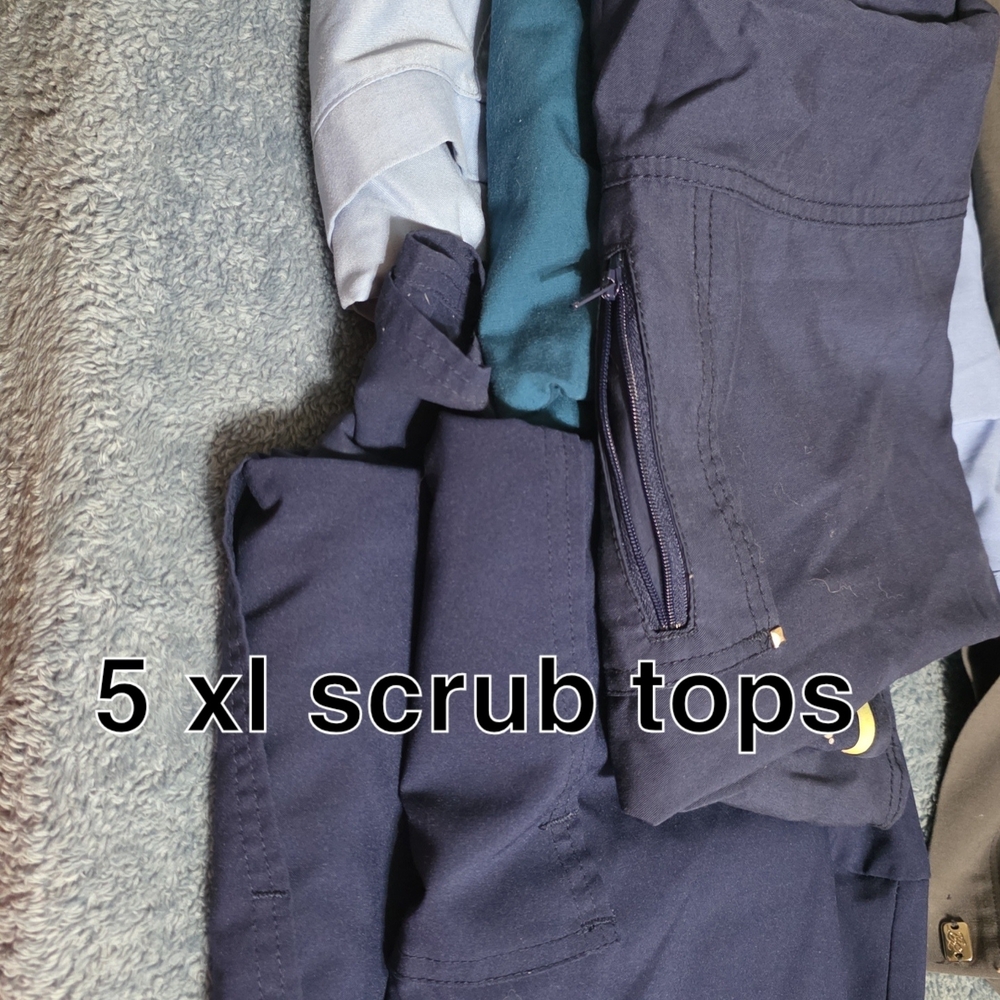 Navy and Teal Scrub Tops